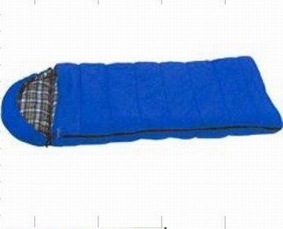 blue sleeping bag